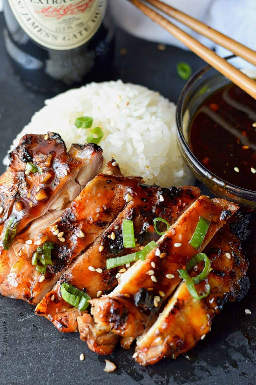 Grilled Teriyaki Chicken Recipe-Butter Your Biscuit