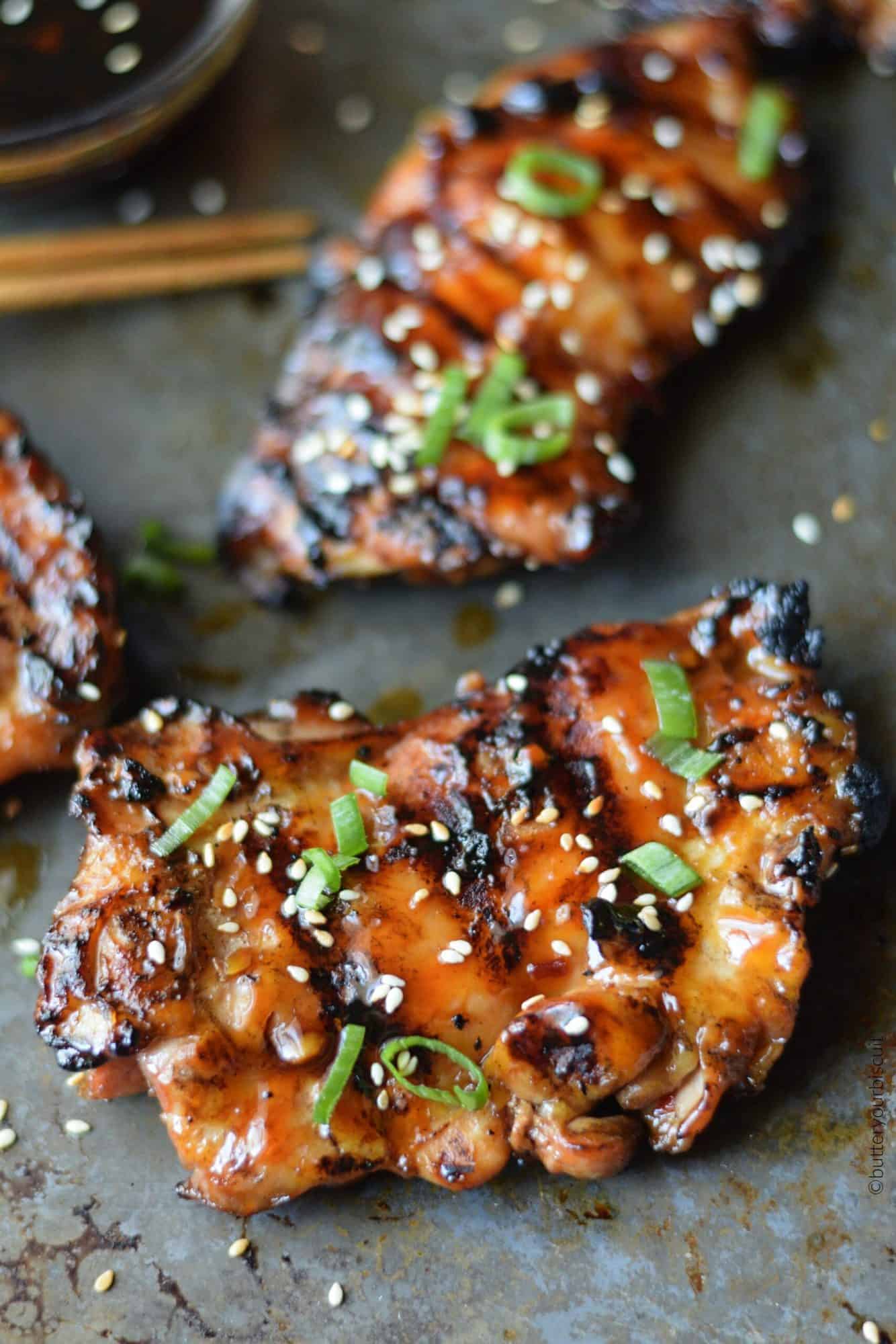 Grilled Teriyaki Chicken Recipe-Butter Your Biscuit