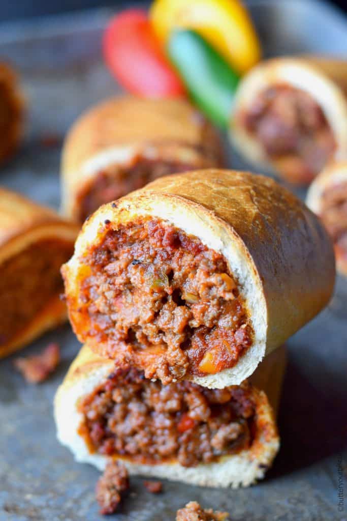 Sloppy Joe Stuffed Rolls Recipe -Butter Your Biscuit