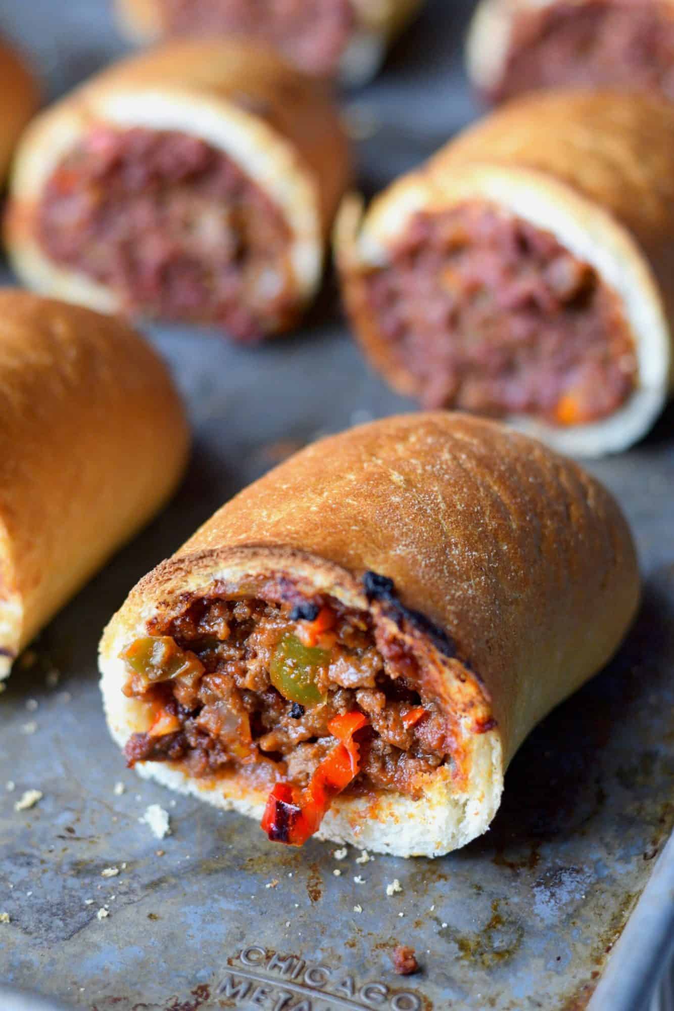 Sloppy joe stuffed rolls