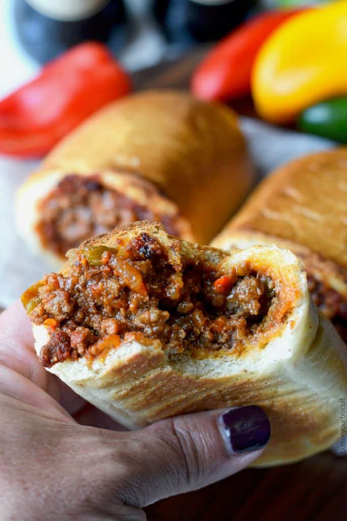 Sloppy joe stuffed rolls