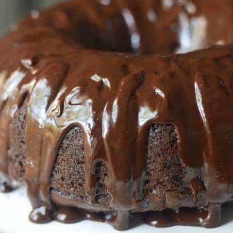 Chocolate Bundt Cake with Ganache Glaze