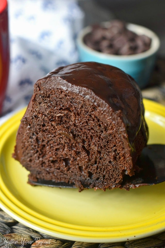 Chocolate Bundt Cake with Ganache Glaze Recipe-Butter Your Biscuit
