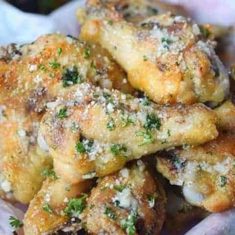 Parmesan Chicken Wings Recipe -Butter Your Biscuit