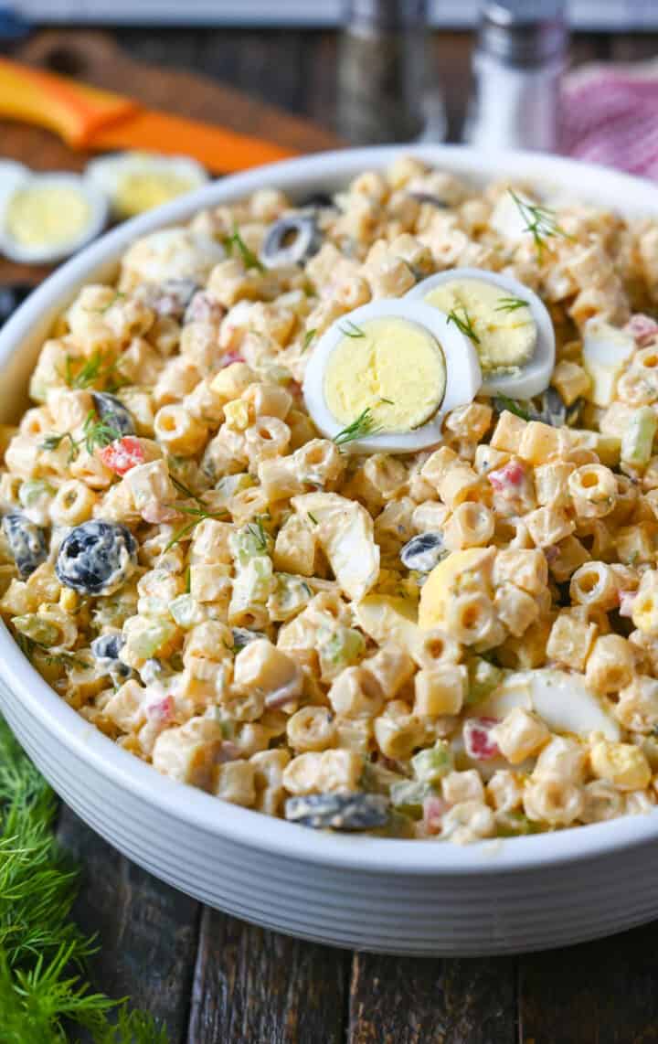 Deviled Egg Pasta Salad Recipe| Easy Macaroni Salad