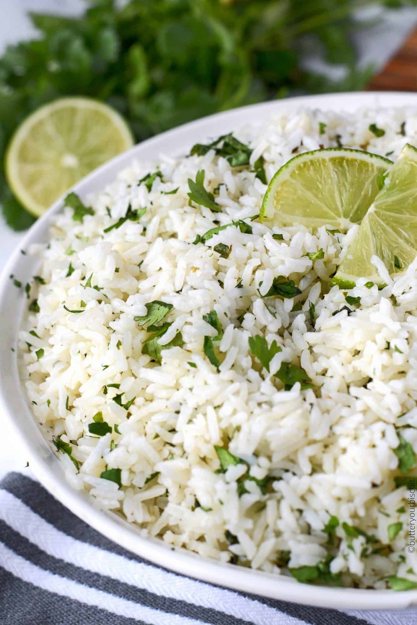 Easy Cilantro Lime Rice Recipe - Butter Your Biscuit