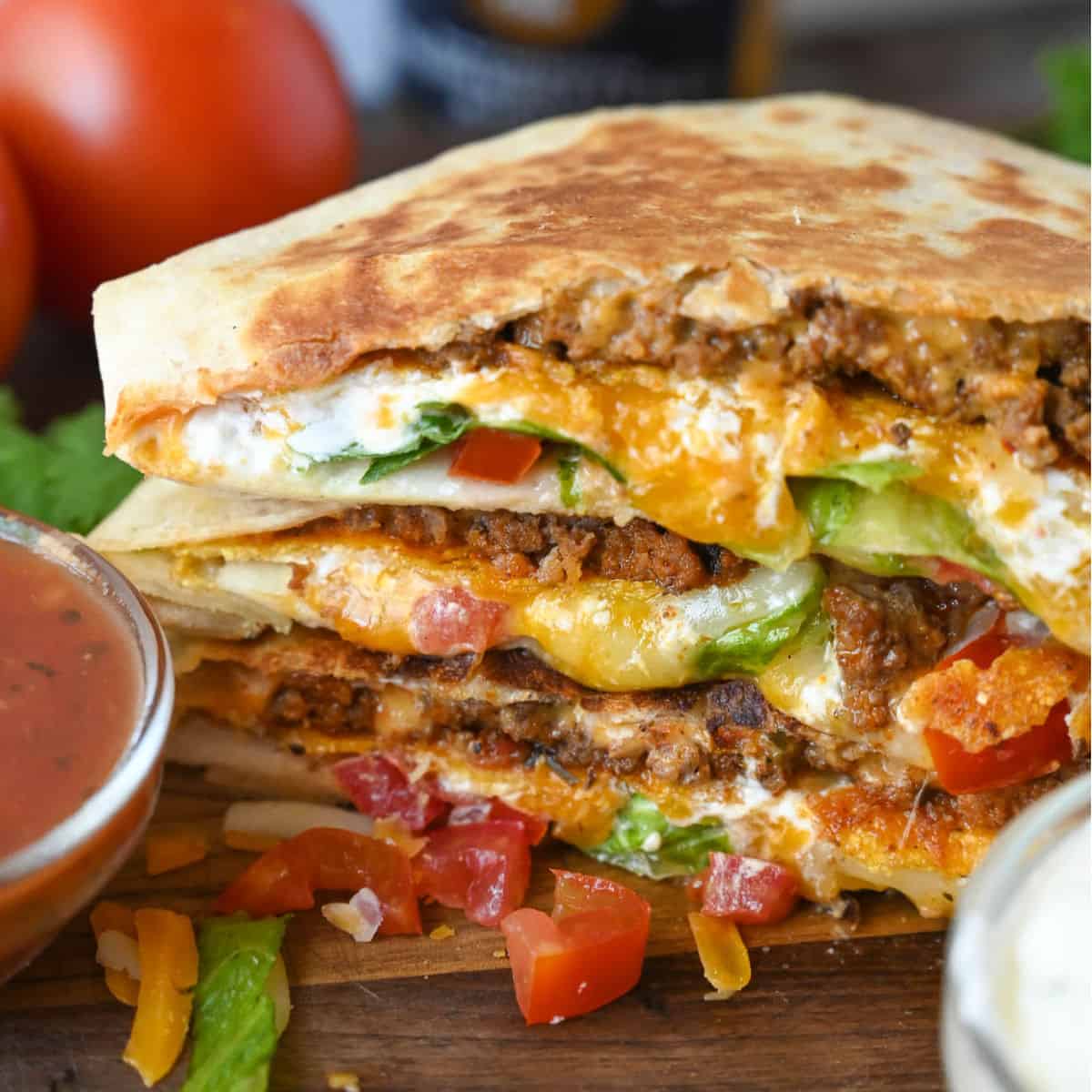 Spicy Crunchwrap Supreme {copycat}- Butter Your Biscuit