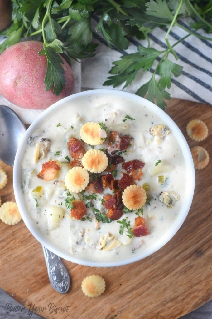 Thick and Creamy New England Clam Chowder - Kylee Cooks