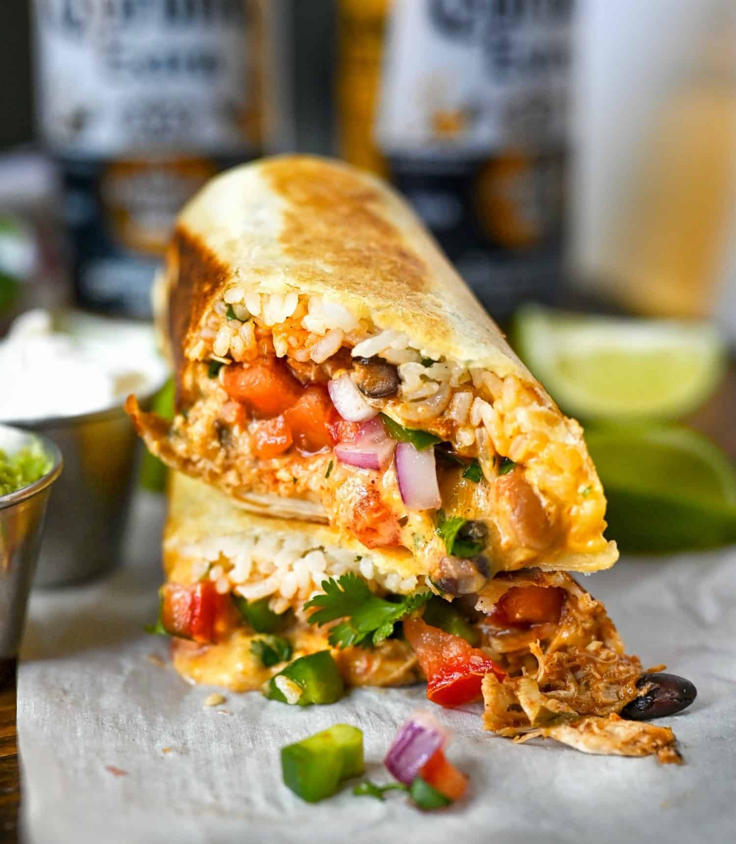 Slow Cooker Chicken Burritos Butter Your Biscuit