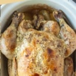 Slow cooker garlic butter chicken pinterest pin.