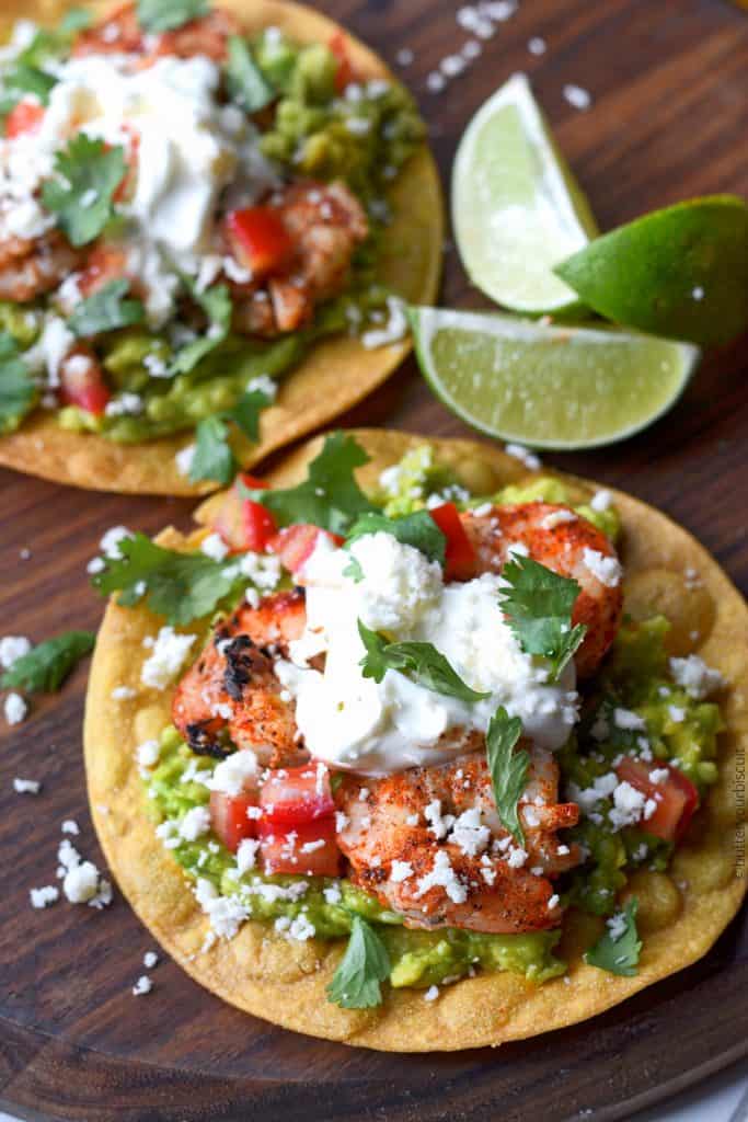 Cajun shrimp avocado tostadas 