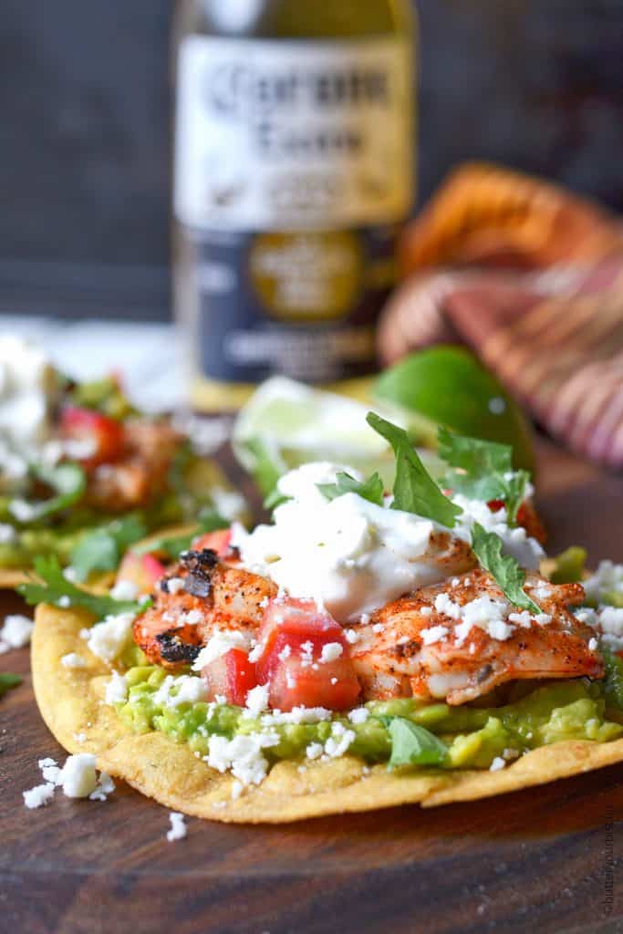 Cajun shrimp avocado tostadas 