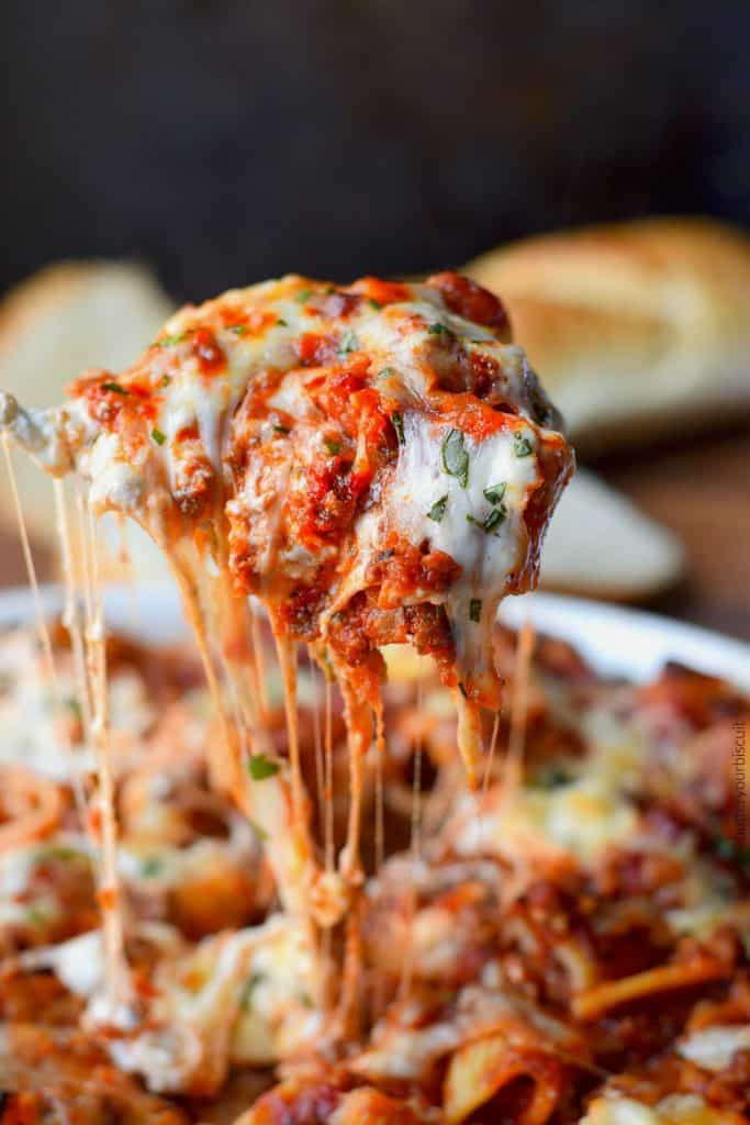 Spicy Italian Sausage Baked Ziti