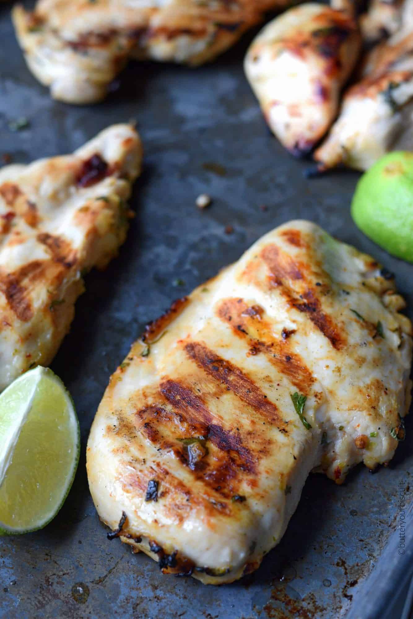 Tequila lime grilled chicken club with chipotle mayo 