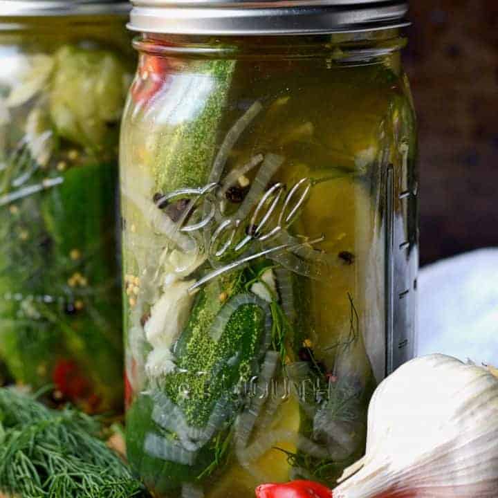 garlic jalapenos dill refrigerator pickles