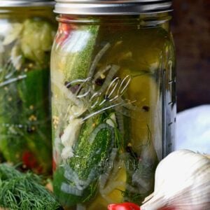 garlic jalapenos dill refrigerator pickles