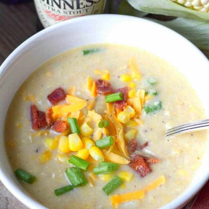 Creamy Sweet Corn Chowder Recipe-Butter Your Biscuit