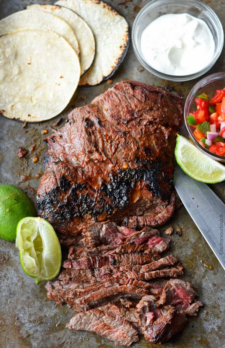 Flank Steak Street Tacos Recipe - Butter Your Biscuit