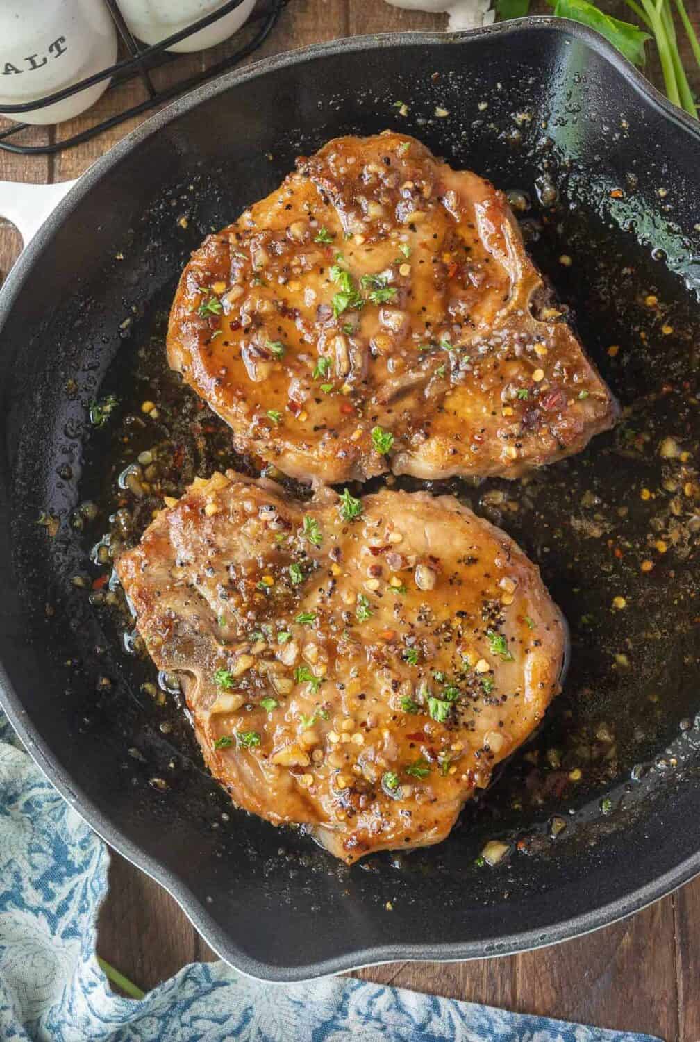 Easy Brown Sugar Garlic Pork Chop | Butter Your Biscuit