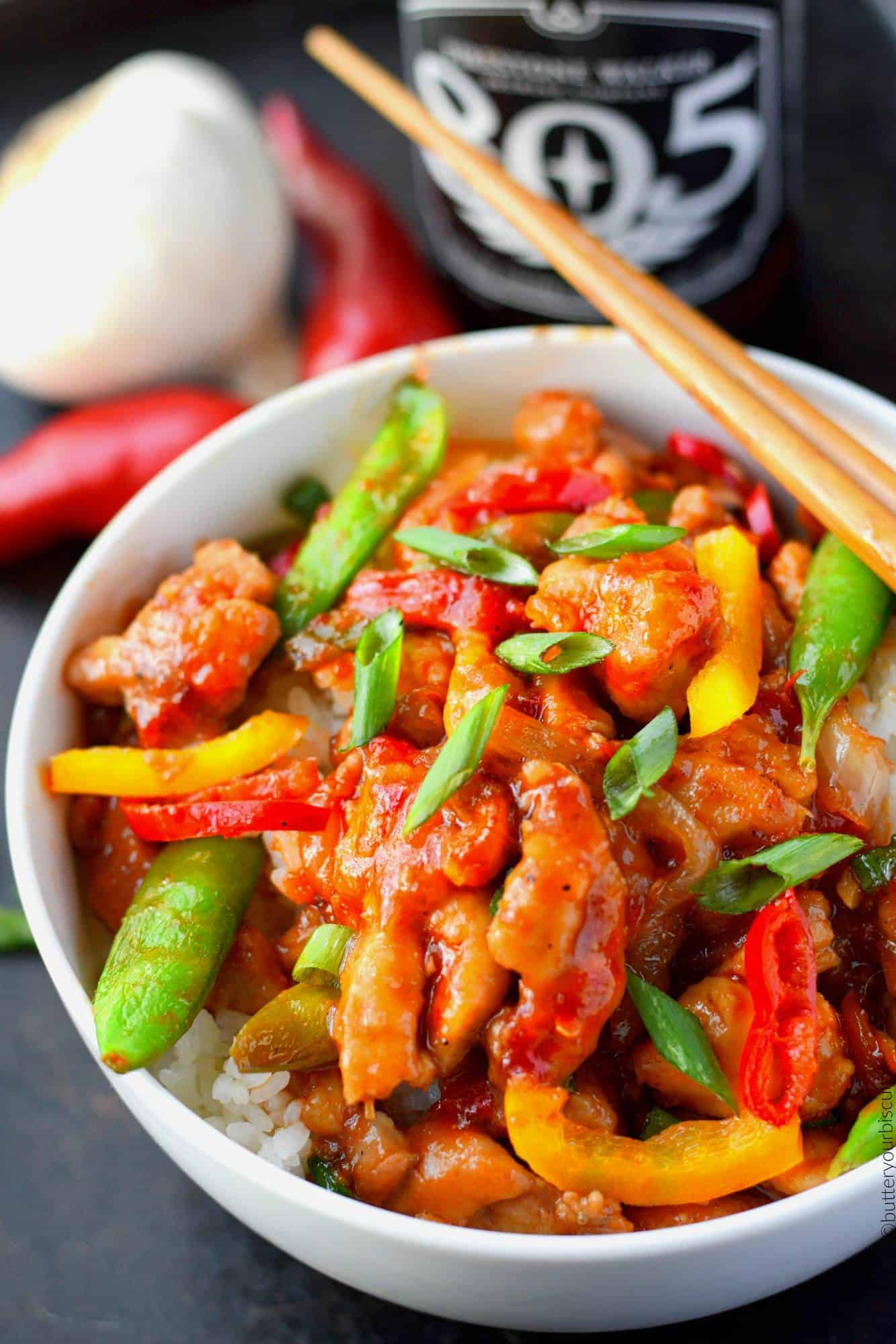 Sweet and Spicy Chicken Stir Fry - Butter Your Biscuit