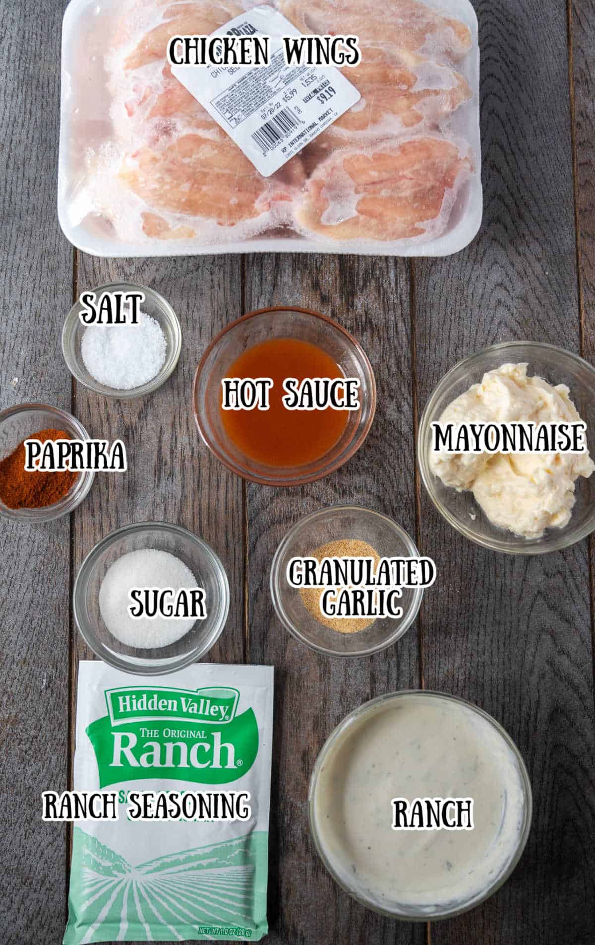 All the ingredients needed for this recipe.