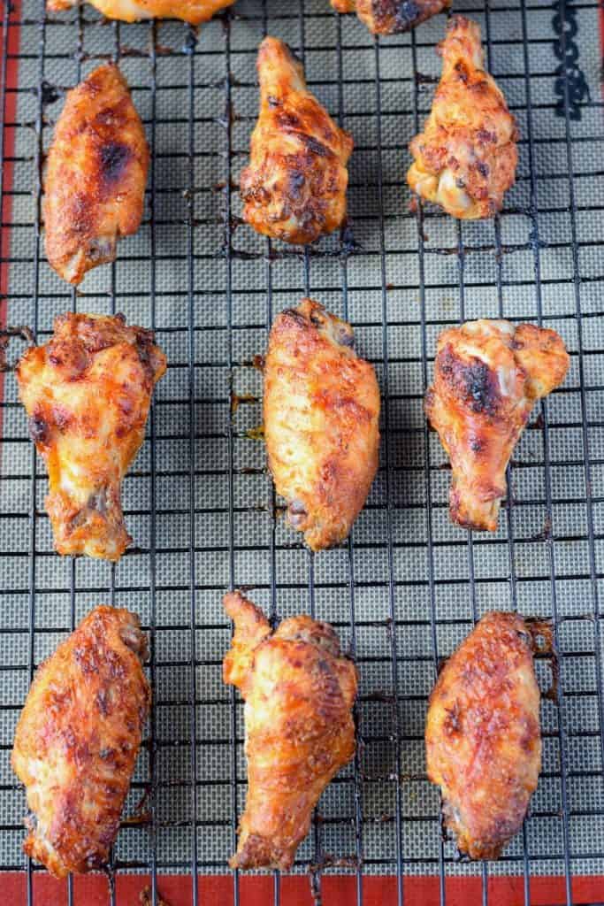 Spicy ranch chicken wings with dirty ranch sauce