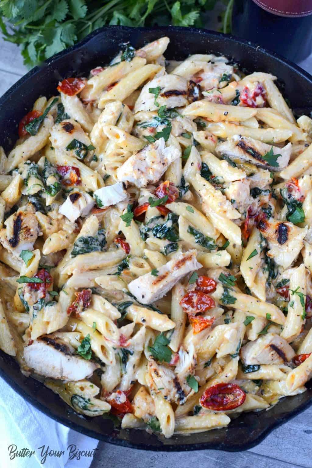 Tuscan Chicken Pasta Recipe Butter Your Biscuit