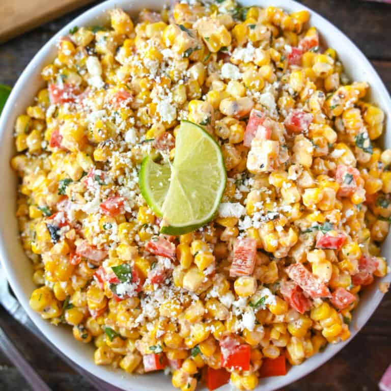 A plate of Corn Salad