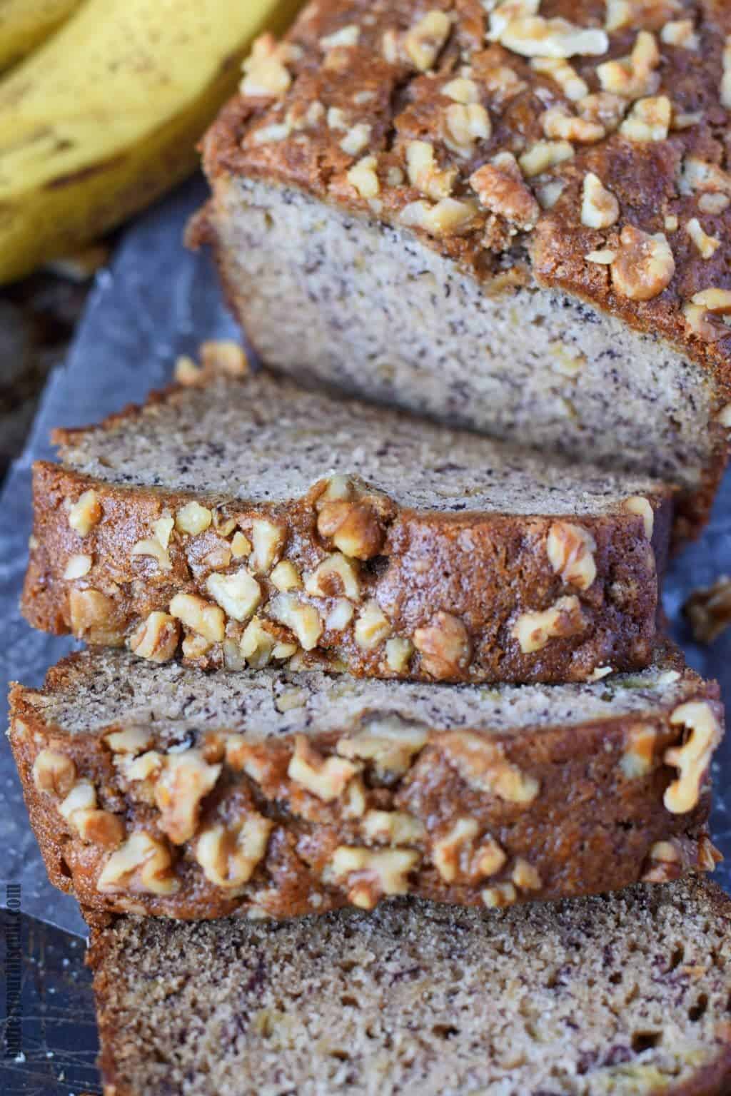 Banana Nut Bread - JavaCupcake