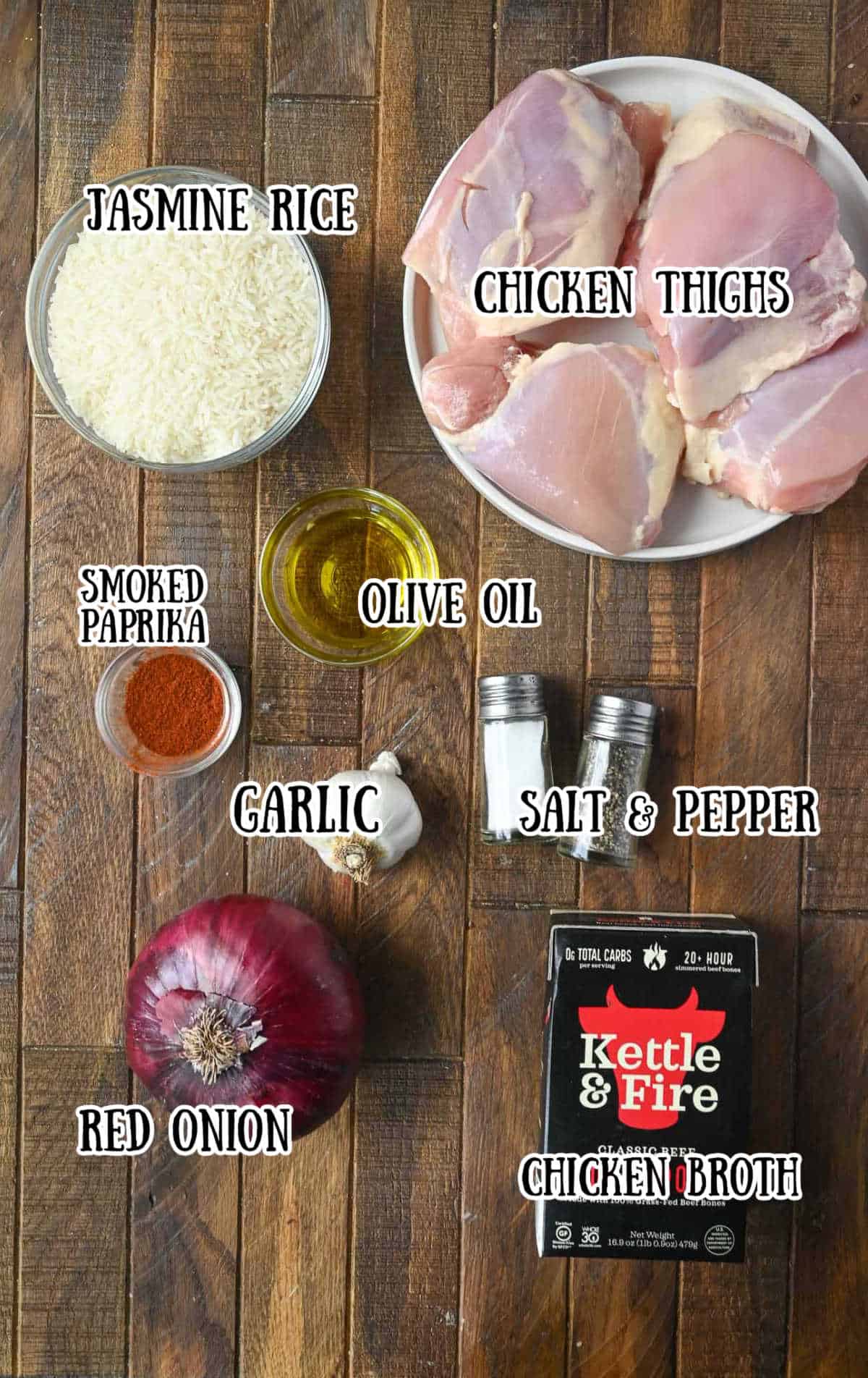 All the ingredients needed for this recipe