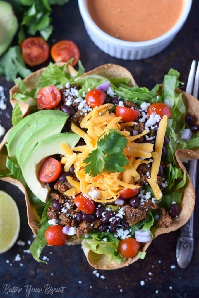 DIY Taco Salad Lunch Box Bowl Recipe, EA Stewart