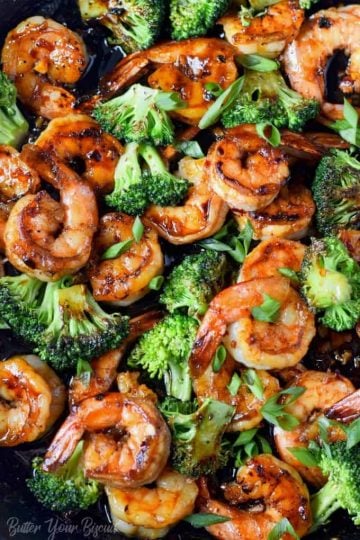 honey garlic butter shrimp and broccoli 5