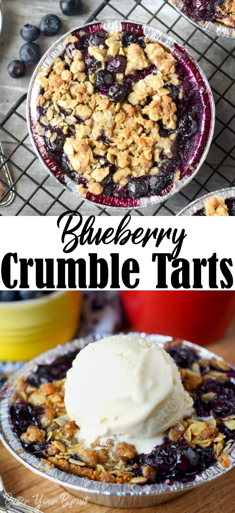 Blueberry Crumble Tarts Recipe Butter Your Biscuit