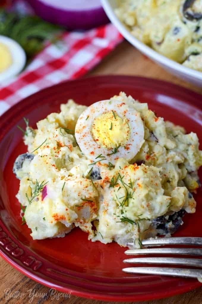 Southern Potato Salad Recipe- Butter Your Biscuit