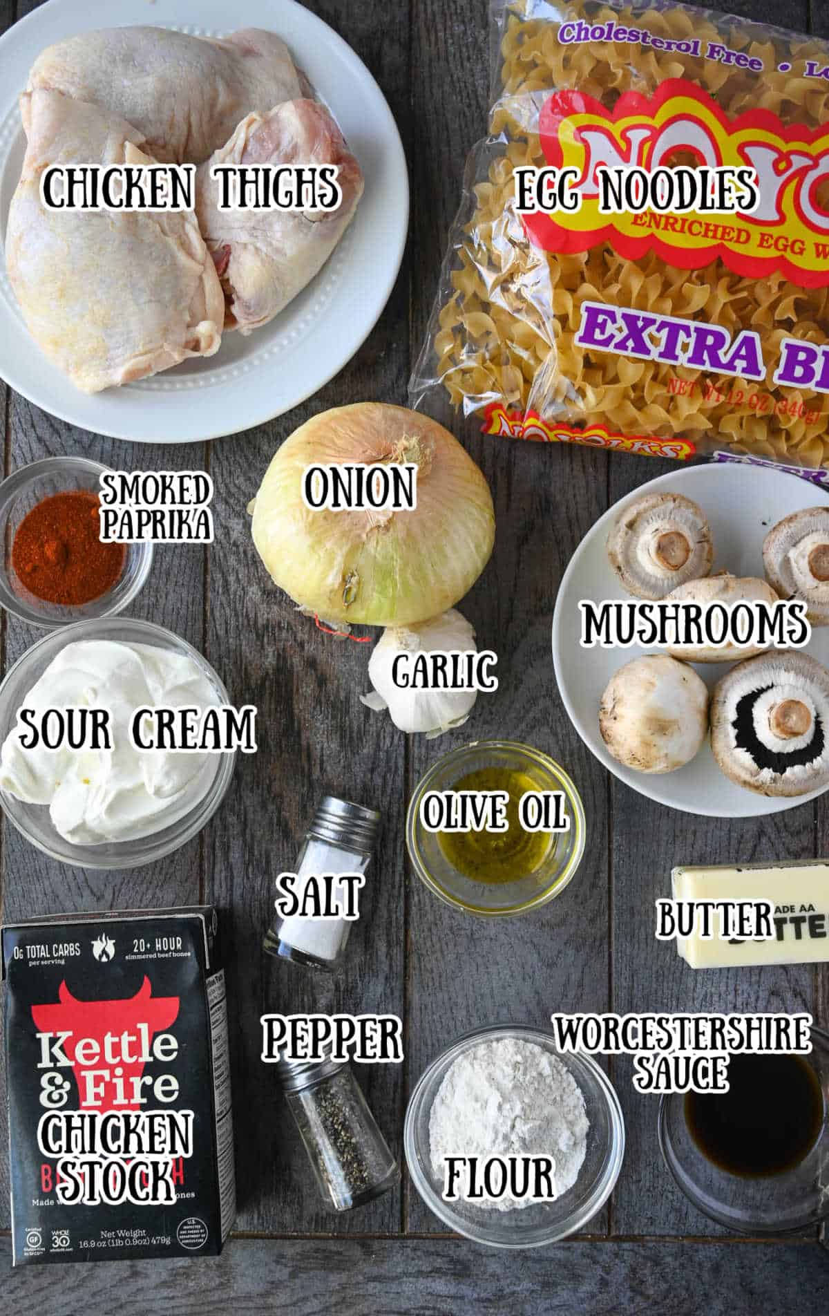 All the ingredients needed to make this recipe.