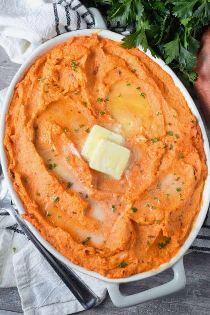 sweet potato mash with butter