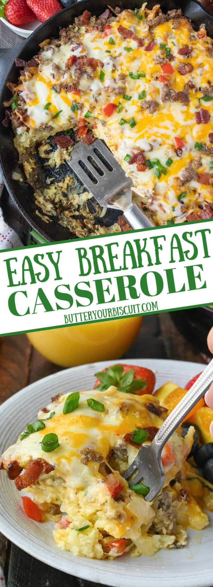 Easy Breakfast Casserole Recipe- Butter Your Biscuit