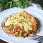 A plate of shepherd's pie.