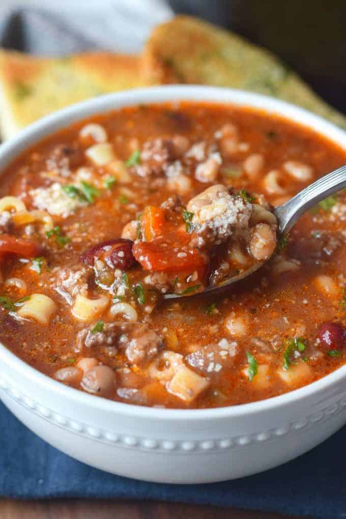 Pasta e Fagioli Soup Recipe {Video} - Butter Your Biscuit