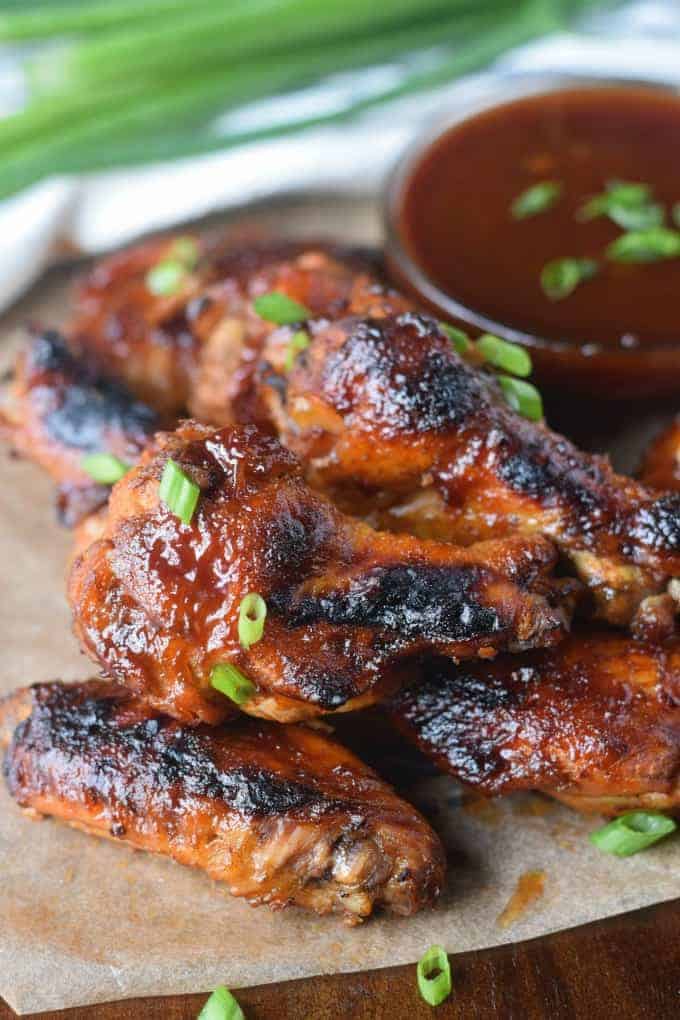 A close-up of chicken wings.