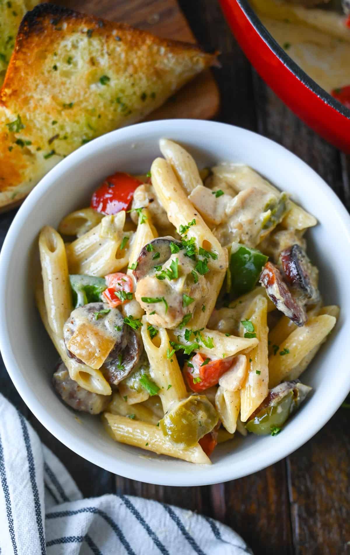 Simple Cajun Chicken and Sausage Pasta Butter Your Biscuit