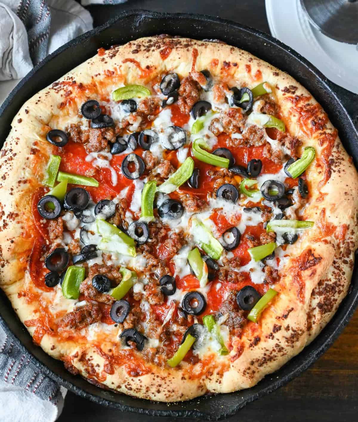 Easy Cast Iron Pizza