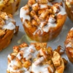 Apple cinnamon rolls pinterest pin.