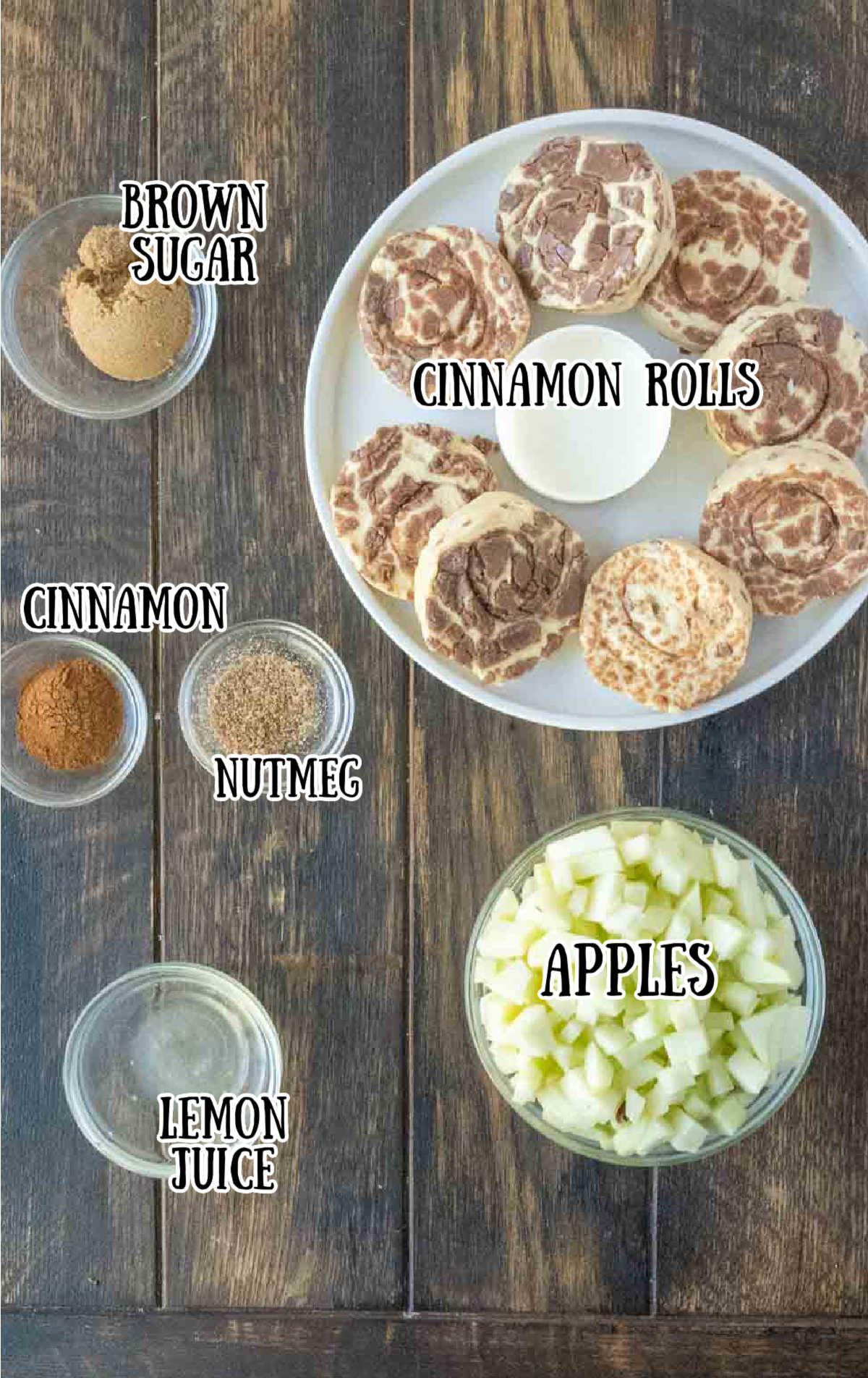 All of the ingredients needed for this recipe.