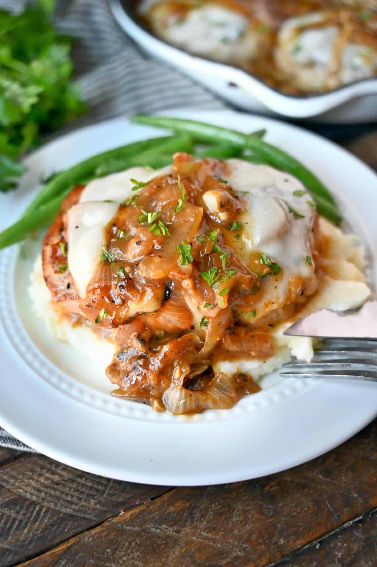 French Onion Pork Chops Recipe- Butter Your Biscuit