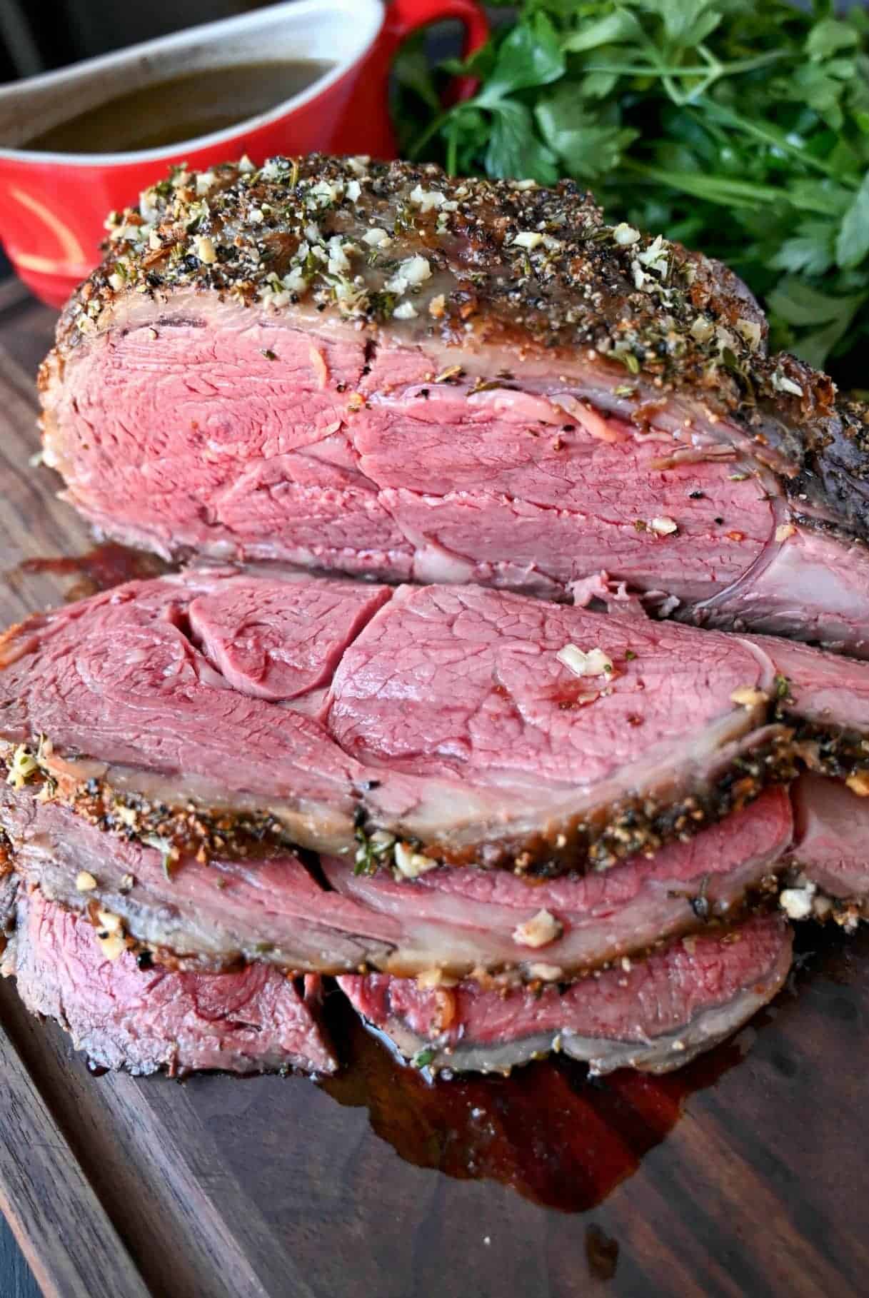 Herb Crusted Rib Eye Roast Recipe-Butter Your Biscuit