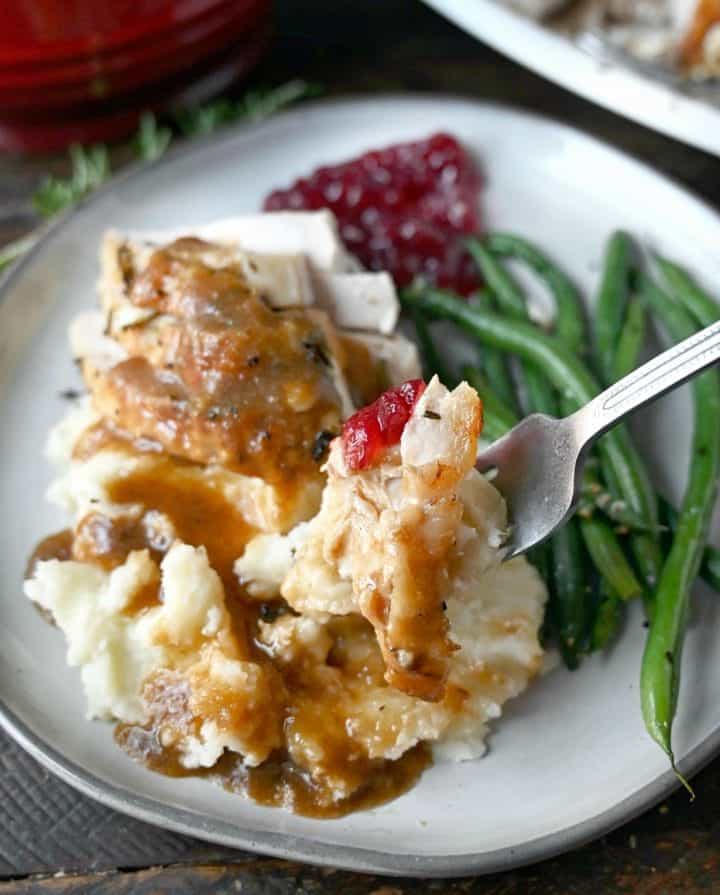 Slow Cooker Turkey Breast with Gravy-Butter Your Biscuit