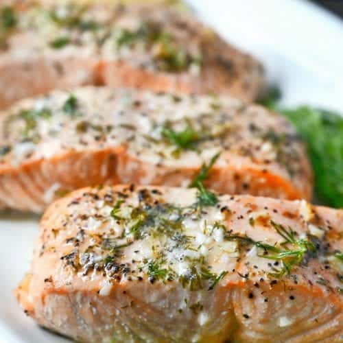 Air Fryer Lemon Butter Salmon | Butter Your Biscuit