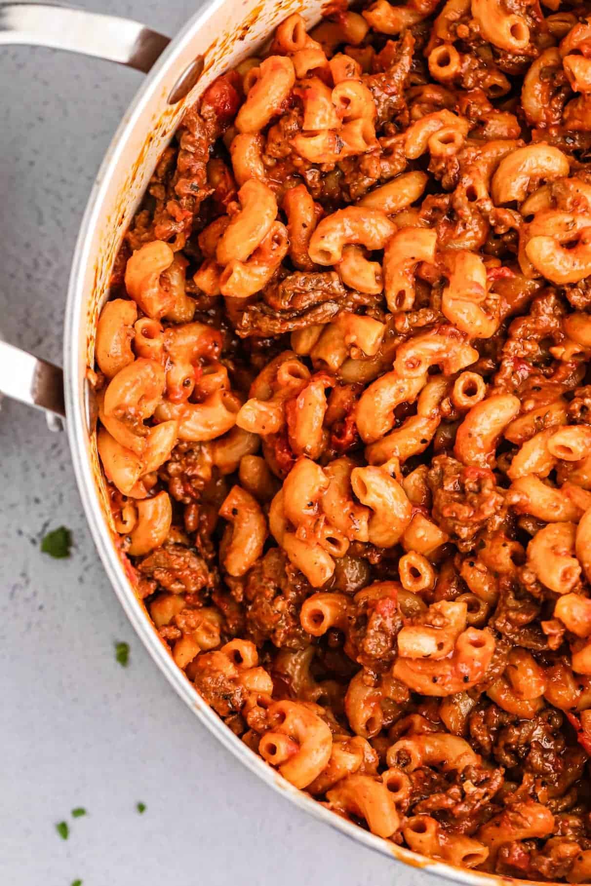 One Pot Cheesy Goulash - Butter Your Biscuit