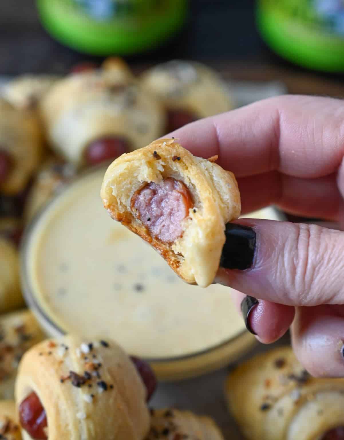 Pigs in A Blanket with Honey Mustard Butter Your Biscuit